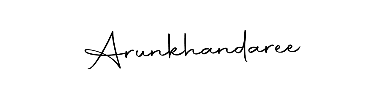 Arunkhandaree stylish signature style. Best Handwritten Sign (Autography-DOLnW) for my name. Handwritten Signature Collection Ideas for my name Arunkhandaree. Arunkhandaree signature style 10 images and pictures png