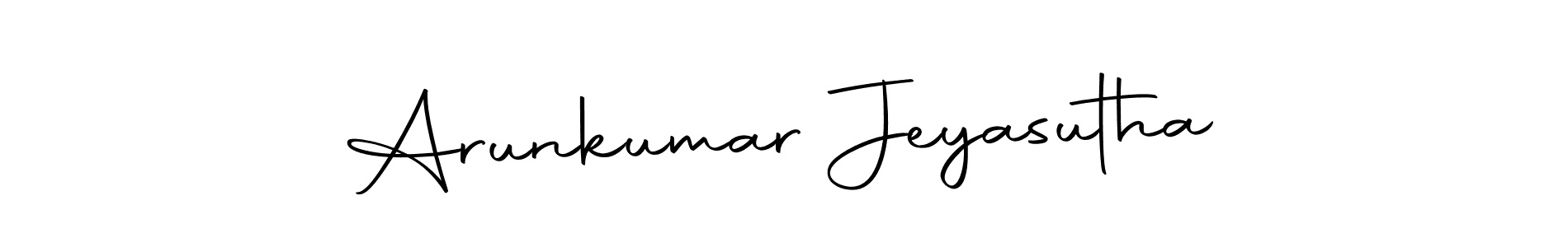 How to make Arunkumar Jeyasutha name signature. Use Autography-DOLnW style for creating short signs online. This is the latest handwritten sign. Arunkumar Jeyasutha signature style 10 images and pictures png