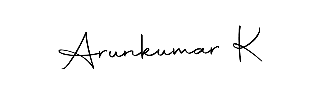 How to make Arunkumar K signature? Autography-DOLnW is a professional autograph style. Create handwritten signature for Arunkumar K name. Arunkumar K signature style 10 images and pictures png