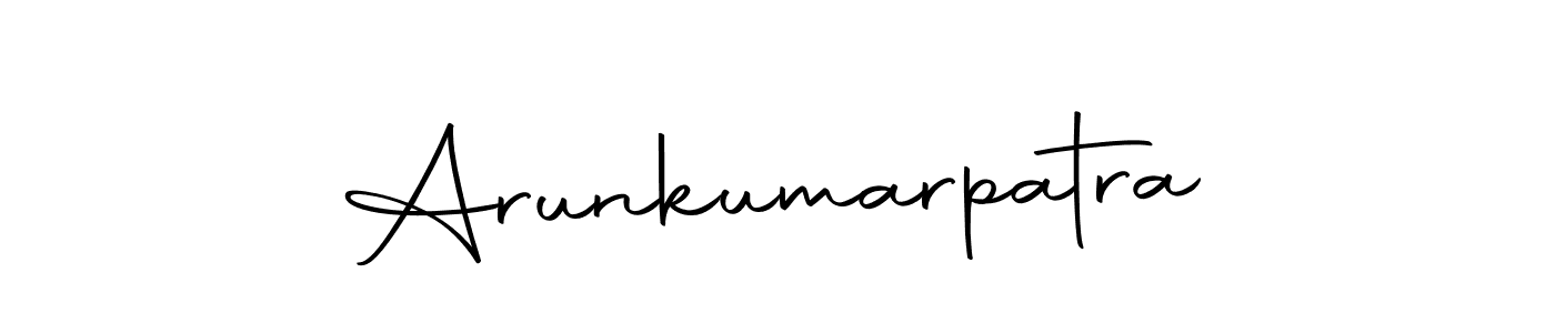 Create a beautiful signature design for name Arunkumarpatra. With this signature (Autography-DOLnW) fonts, you can make a handwritten signature for free. Arunkumarpatra signature style 10 images and pictures png