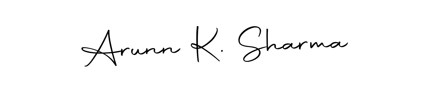 Create a beautiful signature design for name Arunn K. Sharma. With this signature (Autography-DOLnW) fonts, you can make a handwritten signature for free. Arunn K. Sharma signature style 10 images and pictures png