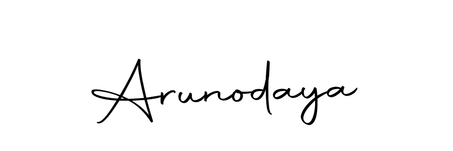 You should practise on your own different ways (Autography-DOLnW) to write your name (Arunodaya) in signature. don't let someone else do it for you. Arunodaya signature style 10 images and pictures png