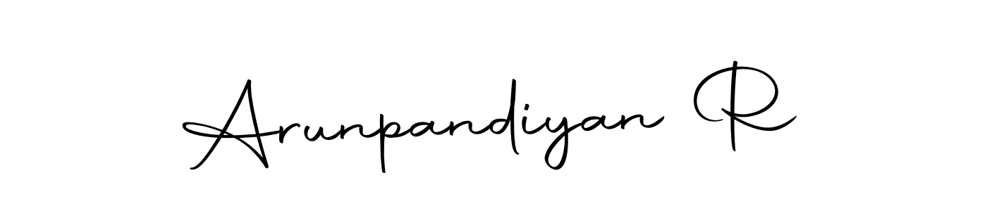 Arunpandiyan R stylish signature style. Best Handwritten Sign (Autography-DOLnW) for my name. Handwritten Signature Collection Ideas for my name Arunpandiyan R. Arunpandiyan R signature style 10 images and pictures png