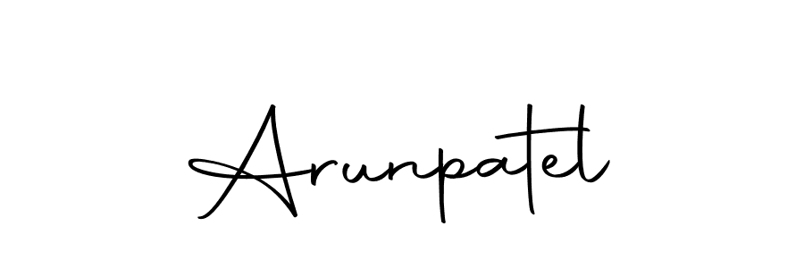 Use a signature maker to create a handwritten signature online. With this signature software, you can design (Autography-DOLnW) your own signature for name Arunpatel. Arunpatel signature style 10 images and pictures png