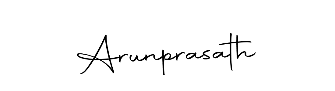 Make a beautiful signature design for name Arunprasath. With this signature (Autography-DOLnW) style, you can create a handwritten signature for free. Arunprasath signature style 10 images and pictures png