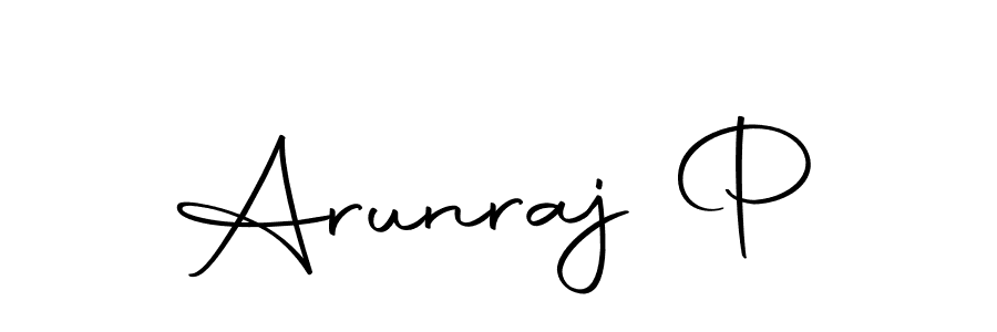 Also we have Arunraj P name is the best signature style. Create professional handwritten signature collection using Autography-DOLnW autograph style. Arunraj P signature style 10 images and pictures png