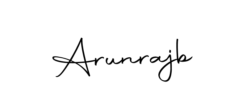 How to make Arunrajb name signature. Use Autography-DOLnW style for creating short signs online. This is the latest handwritten sign. Arunrajb signature style 10 images and pictures png