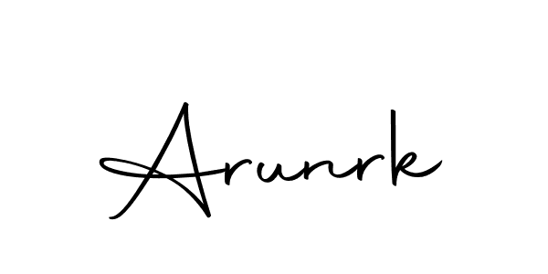 How to make Arunrk name signature. Use Autography-DOLnW style for creating short signs online. This is the latest handwritten sign. Arunrk signature style 10 images and pictures png