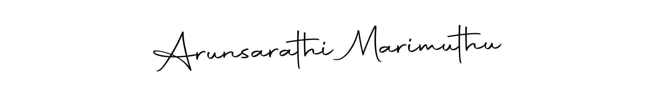 Create a beautiful signature design for name Arunsarathi Marimuthu. With this signature (Autography-DOLnW) fonts, you can make a handwritten signature for free. Arunsarathi Marimuthu signature style 10 images and pictures png