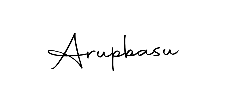 You should practise on your own different ways (Autography-DOLnW) to write your name (Arupbasu) in signature. don't let someone else do it for you. Arupbasu signature style 10 images and pictures png