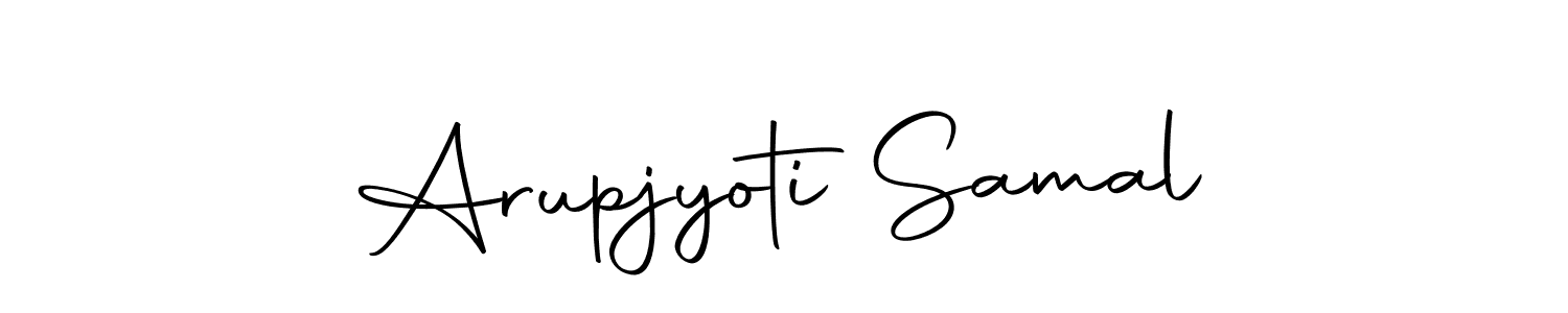 The best way (Autography-DOLnW) to make a short signature is to pick only two or three words in your name. The name Arupjyoti Samal include a total of six letters. For converting this name. Arupjyoti Samal signature style 10 images and pictures png