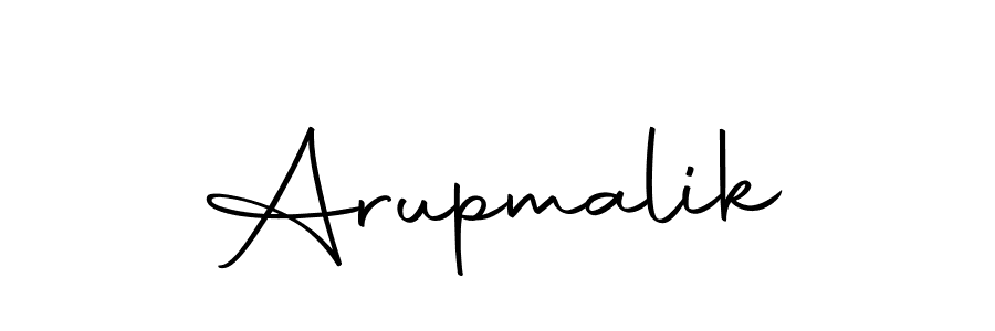 Design your own signature with our free online signature maker. With this signature software, you can create a handwritten (Autography-DOLnW) signature for name Arupmalik. Arupmalik signature style 10 images and pictures png