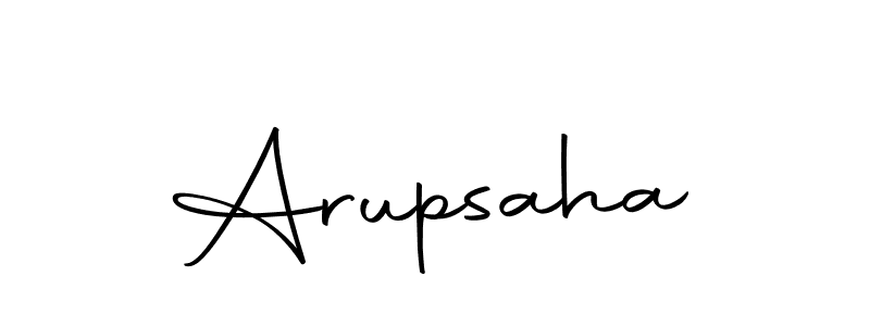 How to make Arupsaha signature? Autography-DOLnW is a professional autograph style. Create handwritten signature for Arupsaha name. Arupsaha signature style 10 images and pictures png