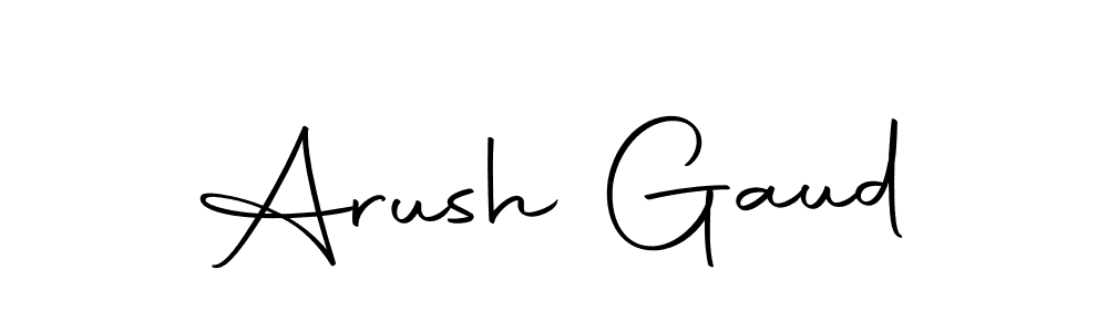 Design your own signature with our free online signature maker. With this signature software, you can create a handwritten (Autography-DOLnW) signature for name Arush Gaud. Arush Gaud signature style 10 images and pictures png