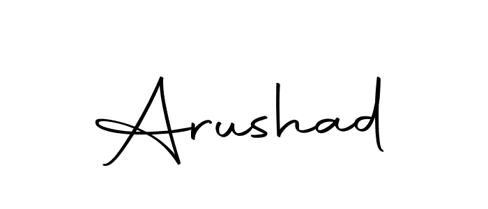 Use a signature maker to create a handwritten signature online. With this signature software, you can design (Autography-DOLnW) your own signature for name Arushad. Arushad signature style 10 images and pictures png