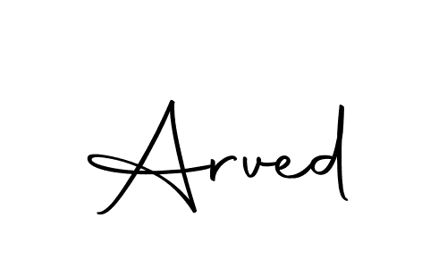 How to make Arved name signature. Use Autography-DOLnW style for creating short signs online. This is the latest handwritten sign. Arved signature style 10 images and pictures png