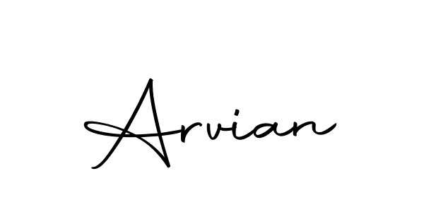 You should practise on your own different ways (Autography-DOLnW) to write your name (Arvian) in signature. don't let someone else do it for you. Arvian signature style 10 images and pictures png