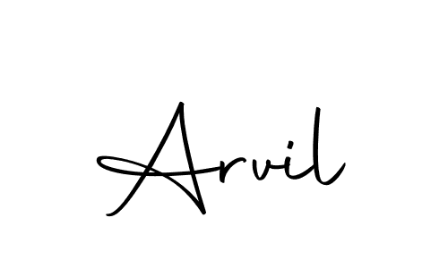 Make a beautiful signature design for name Arvil. Use this online signature maker to create a handwritten signature for free. Arvil signature style 10 images and pictures png