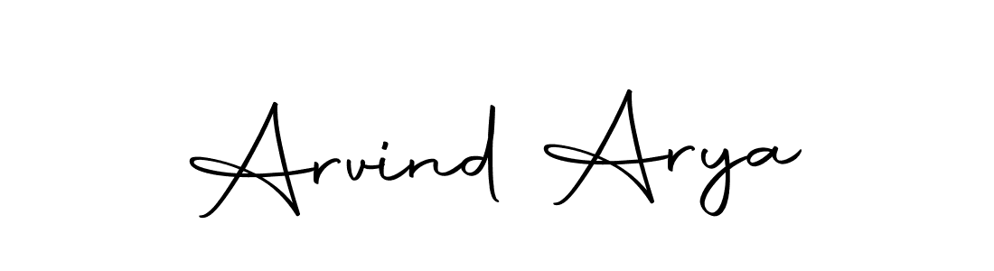 Create a beautiful signature design for name Arvind Arya. With this signature (Autography-DOLnW) fonts, you can make a handwritten signature for free. Arvind Arya signature style 10 images and pictures png
