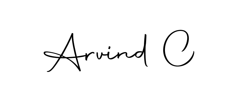 Arvind C stylish signature style. Best Handwritten Sign (Autography-DOLnW) for my name. Handwritten Signature Collection Ideas for my name Arvind C. Arvind C signature style 10 images and pictures png