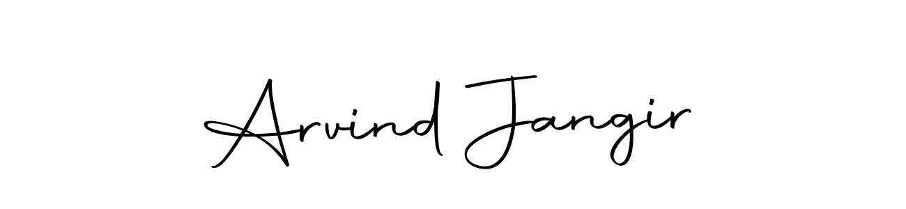 You should practise on your own different ways (Autography-DOLnW) to write your name (Arvind Jangir) in signature. don't let someone else do it for you. Arvind Jangir signature style 10 images and pictures png