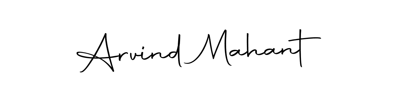 Design your own signature with our free online signature maker. With this signature software, you can create a handwritten (Autography-DOLnW) signature for name Arvind Mahant. Arvind Mahant signature style 10 images and pictures png
