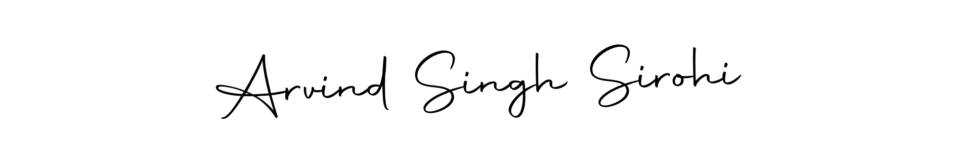 Create a beautiful signature design for name Arvind Singh Sirohi. With this signature (Autography-DOLnW) fonts, you can make a handwritten signature for free. Arvind Singh Sirohi signature style 10 images and pictures png