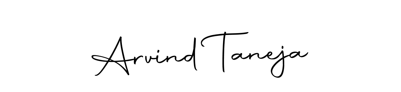 Design your own signature with our free online signature maker. With this signature software, you can create a handwritten (Autography-DOLnW) signature for name Arvind Taneja. Arvind Taneja signature style 10 images and pictures png