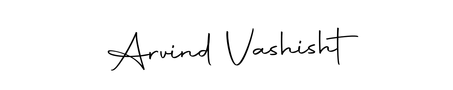 How to make Arvind Vashisht name signature. Use Autography-DOLnW style for creating short signs online. This is the latest handwritten sign. Arvind Vashisht signature style 10 images and pictures png