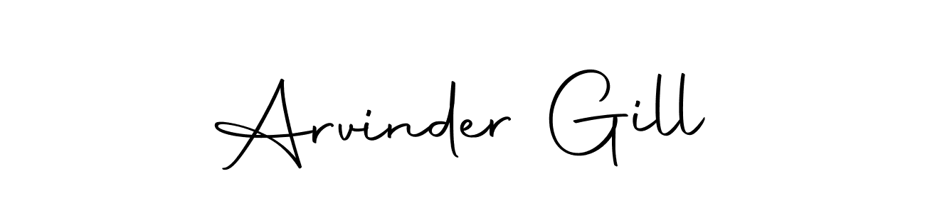 Create a beautiful signature design for name Arvinder Gill. With this signature (Autography-DOLnW) fonts, you can make a handwritten signature for free. Arvinder Gill signature style 10 images and pictures png