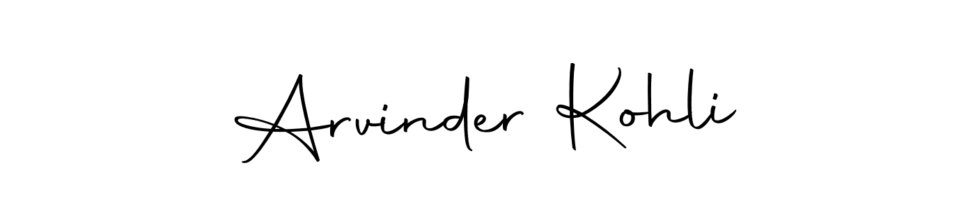 You can use this online signature creator to create a handwritten signature for the name Arvinder Kohli. This is the best online autograph maker. Arvinder Kohli signature style 10 images and pictures png