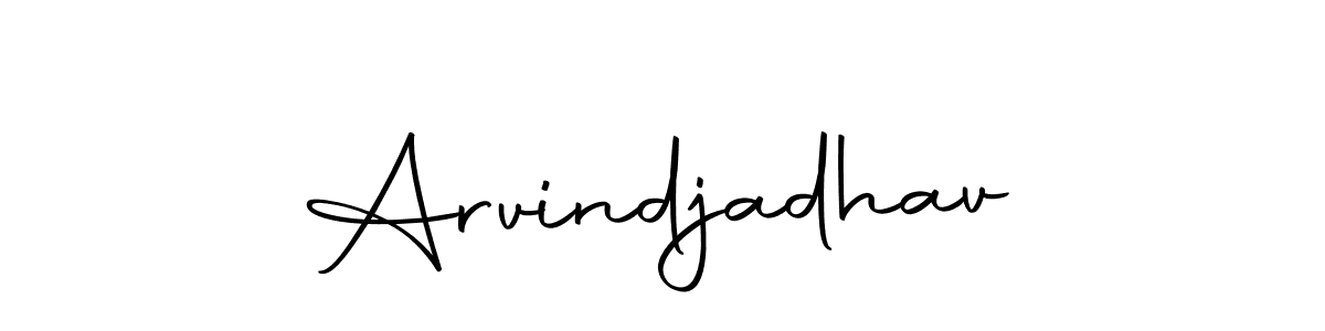 Autography-DOLnW is a professional signature style that is perfect for those who want to add a touch of class to their signature. It is also a great choice for those who want to make their signature more unique. Get Arvindjadhav name to fancy signature for free. Arvindjadhav signature style 10 images and pictures png