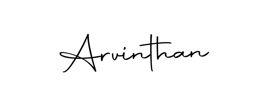 Design your own signature with our free online signature maker. With this signature software, you can create a handwritten (Autography-DOLnW) signature for name Arvinthan. Arvinthan signature style 10 images and pictures png