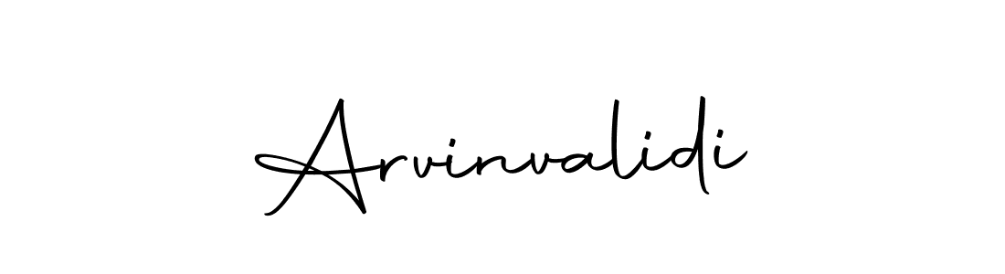 Design your own signature with our free online signature maker. With this signature software, you can create a handwritten (Autography-DOLnW) signature for name Arvinvalidi. Arvinvalidi signature style 10 images and pictures png