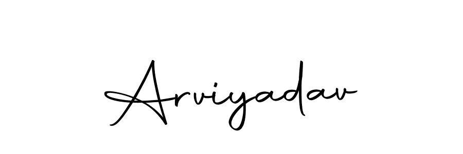 Use a signature maker to create a handwritten signature online. With this signature software, you can design (Autography-DOLnW) your own signature for name Arviyadav. Arviyadav signature style 10 images and pictures png