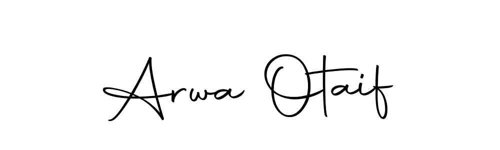 if you are searching for the best signature style for your name Arwa Otaif. so please give up your signature search. here we have designed multiple signature styles  using Autography-DOLnW. Arwa Otaif signature style 10 images and pictures png