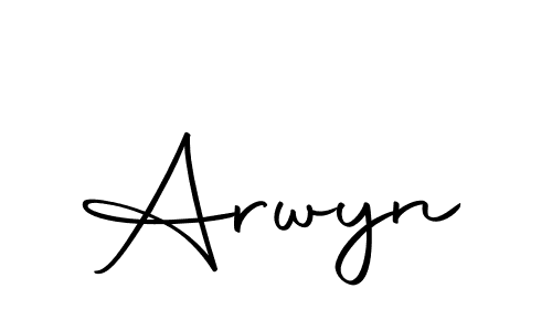 How to make Arwyn name signature. Use Autography-DOLnW style for creating short signs online. This is the latest handwritten sign. Arwyn signature style 10 images and pictures png