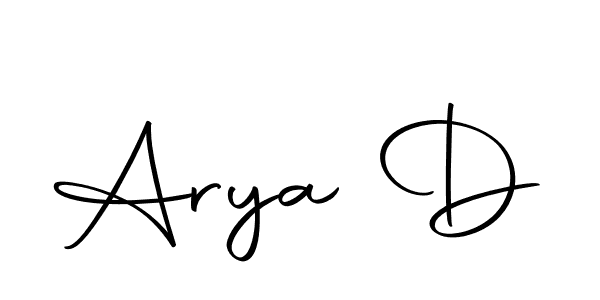 Here are the top 10 professional signature styles for the name Arya D. These are the best autograph styles you can use for your name. Arya D signature style 10 images and pictures png