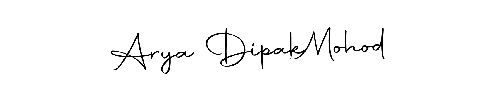 Arya Dipak  Mohod stylish signature style. Best Handwritten Sign (Autography-DOLnW) for my name. Handwritten Signature Collection Ideas for my name Arya Dipak  Mohod. Arya Dipak  Mohod signature style 10 images and pictures png
