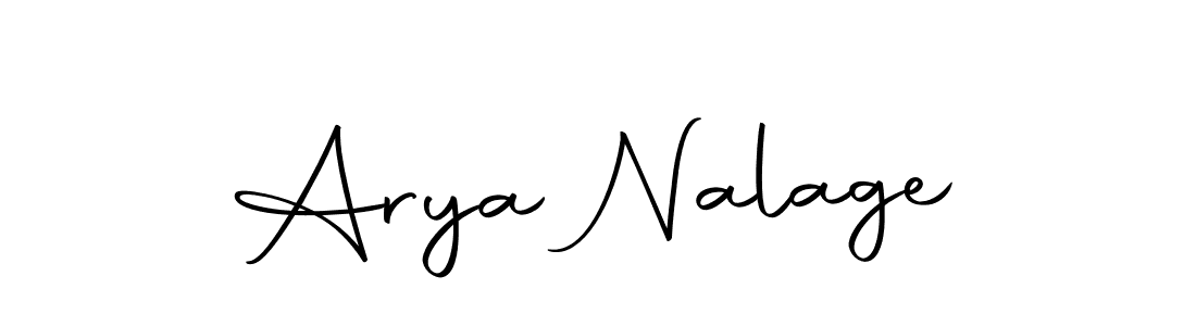 Make a beautiful signature design for name Arya Nalage. With this signature (Autography-DOLnW) style, you can create a handwritten signature for free. Arya Nalage signature style 10 images and pictures png