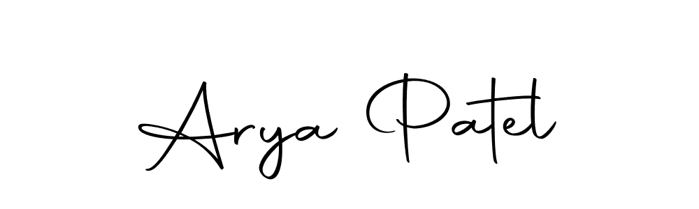Similarly Autography-DOLnW is the best handwritten signature design. Signature creator online .You can use it as an online autograph creator for name Arya Patel. Arya Patel signature style 10 images and pictures png