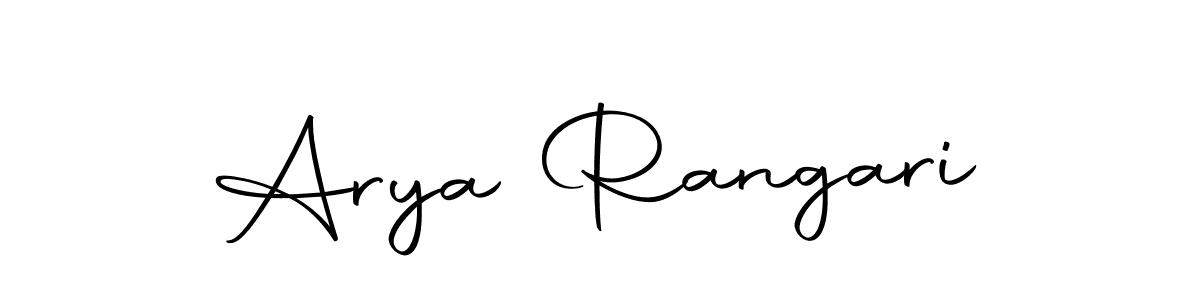 Arya Rangari stylish signature style. Best Handwritten Sign (Autography-DOLnW) for my name. Handwritten Signature Collection Ideas for my name Arya Rangari. Arya Rangari signature style 10 images and pictures png