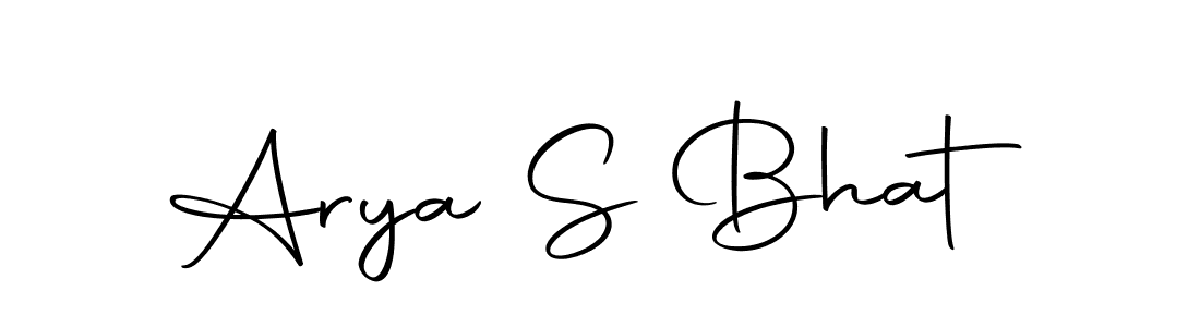 Also we have Arya S Bhat name is the best signature style. Create professional handwritten signature collection using Autography-DOLnW autograph style. Arya S Bhat signature style 10 images and pictures png