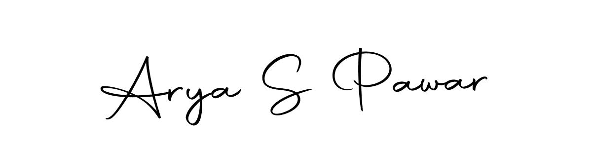 Use a signature maker to create a handwritten signature online. With this signature software, you can design (Autography-DOLnW) your own signature for name Arya S Pawar. Arya S Pawar signature style 10 images and pictures png