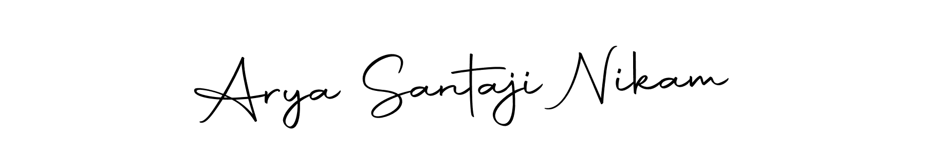 Make a beautiful signature design for name Arya Santaji Nikam. With this signature (Autography-DOLnW) style, you can create a handwritten signature for free. Arya Santaji Nikam signature style 10 images and pictures png