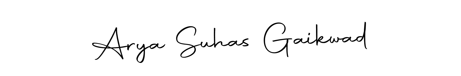 Create a beautiful signature design for name Arya Suhas Gaikwad. With this signature (Autography-DOLnW) fonts, you can make a handwritten signature for free. Arya Suhas Gaikwad signature style 10 images and pictures png
