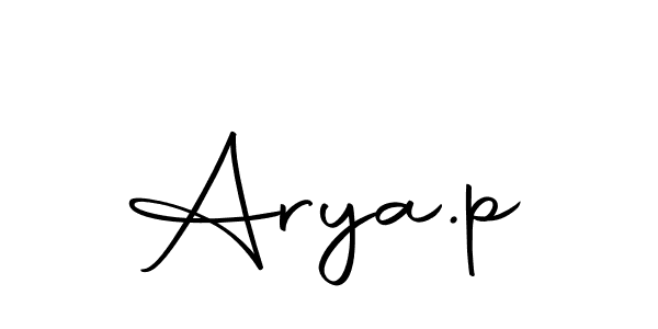 Similarly Autography-DOLnW is the best handwritten signature design. Signature creator online .You can use it as an online autograph creator for name Arya.p. Arya.p signature style 10 images and pictures png