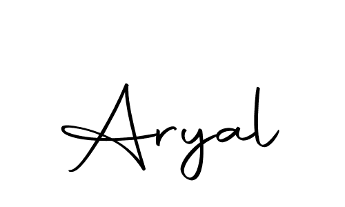 Use a signature maker to create a handwritten signature online. With this signature software, you can design (Autography-DOLnW) your own signature for name Aryal. Aryal signature style 10 images and pictures png