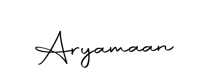 Use a signature maker to create a handwritten signature online. With this signature software, you can design (Autography-DOLnW) your own signature for name Aryamaan. Aryamaan signature style 10 images and pictures png