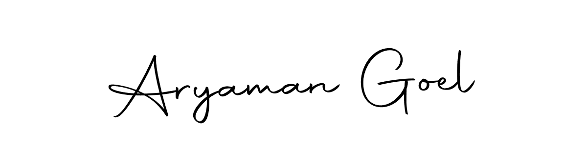 Create a beautiful signature design for name Aryaman Goel. With this signature (Autography-DOLnW) fonts, you can make a handwritten signature for free. Aryaman Goel signature style 10 images and pictures png